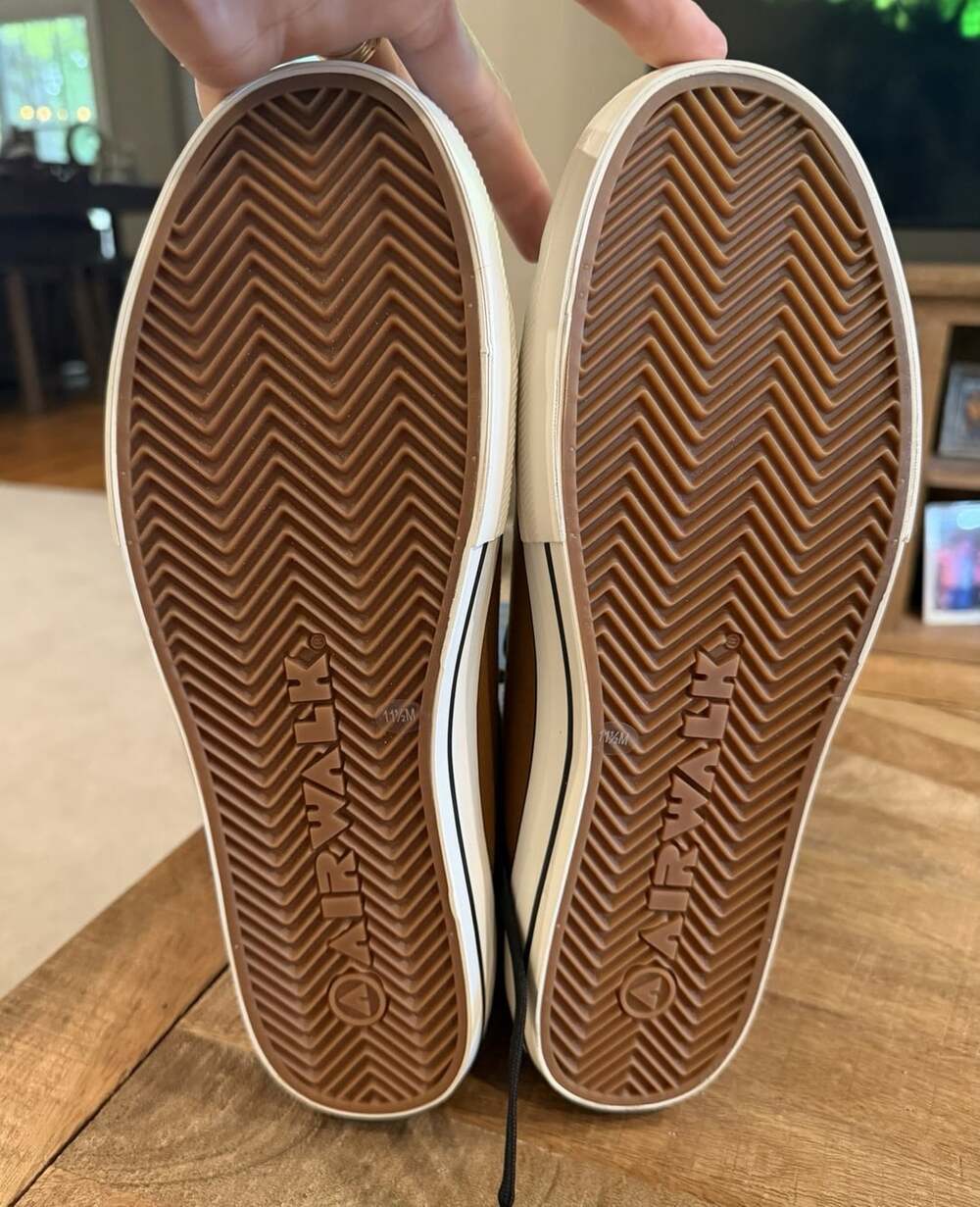Airwalk Maaustin High Top Canvas Sneakers Brown Tan Men’s 11.5 NWOT Skate Shoes - Picture 7 of 8